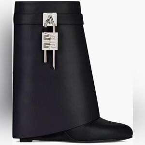 Givenchy Shark Lock Black Ankle Boots